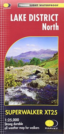 Lake District North XT25 Superwalker XT25 - Harvey Map Services Ltd [KSIĄŻKA]
