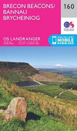 Landranger 160 Brecon Beacons OS Landranger Map - Ordnance Survey [KSIĄŻKA]