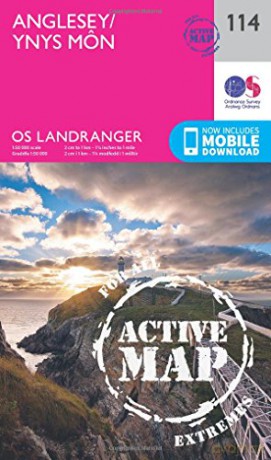 Landranger Active 114 Anglesey OS Landranger Active Map - Ordnance Survey [KSIĄŻKA]