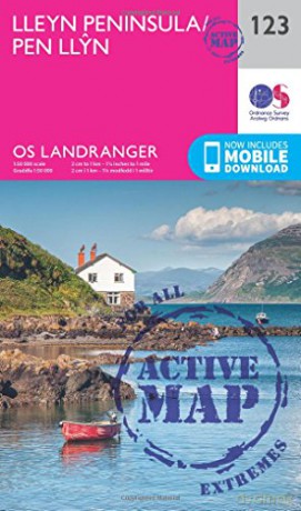 Landranger Active 123 Lleyn Peninsula OS Landranger Active Map - Ordnance Survey [KSIĄŻKA]