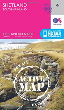 Landranger Active 4 Shetland South Mainland OS Landranger Active Map - Ordnance Survey [KSIĄŻKA]