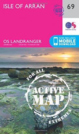 Landranger Active 69 Isle of Arran OS Landranger Map - Ordnance Survey [KSIĄŻKA]