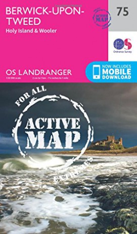 Landranger Active 75 Berwick-upon-Tweed OS Landranger Map - Ordnance Survey [KSIĄŻKA]