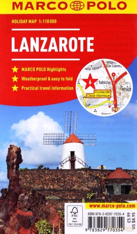 Lanzarote Marco Polo Holiday Map Marco Polo Holiday Maps - Marco Polo [KSIĄŻKA]