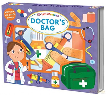 Let's Pretend Doctors Bag UK EDITION Lets Pretend Boxed Set - Roger Priddy [KSIĄŻKA]