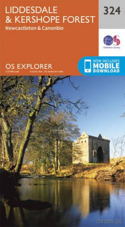 Liddesdale and Kershope Forest OS Explorer Paper Map - Ordnance Survey [KSIĄŻKA]