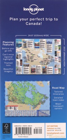 Lonely Planet Canada Planning Map - Lonely Planet [KSIĄŻKA]