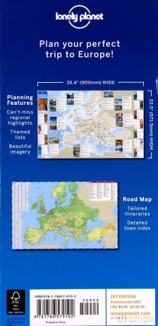 Lonely Planet Europe Planning Map - Lonely Planet [KSIĄŻKA]
