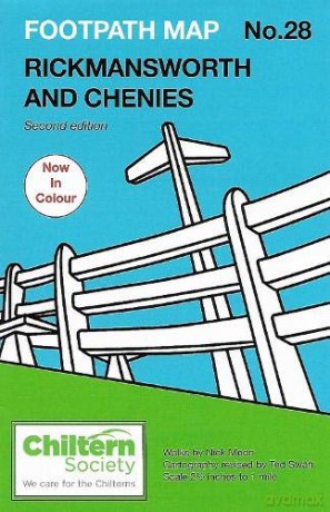 Map 28 Footpath Map No. 28 Rickmansworth and Chenies: Second Edition - In Colour Chiltern Society Footpath Map - Nick Moon [KSIĄŻKA]