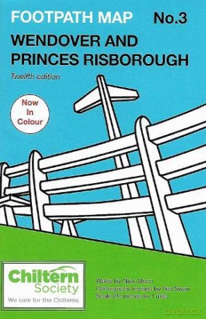 Map 3 Footpath Map No. 3 Wendover and Princes Risborough: Twelfth Edition - In Colour Chiltern Society Footpath Maps - Nick Moon [KSIĄŻKA]