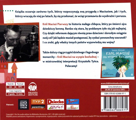 Król Maciuś Pierwszy - Janusz Korczak (digipack) [AUDIOBOOK] [CD-MP3]