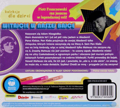 Akademia Pana Kleksa (twarda) - Jan Brzechwa [AUDIOBOOK] (digipack) [CD-MP3]