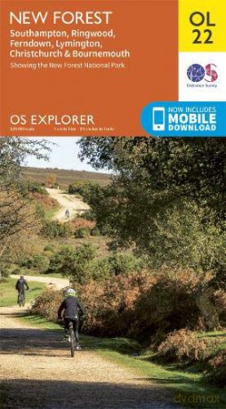 New Forest map; OS Explorer OL22 New Forest National Park OS Explorer Map - Ordnance Survey [KSIĄŻKA]