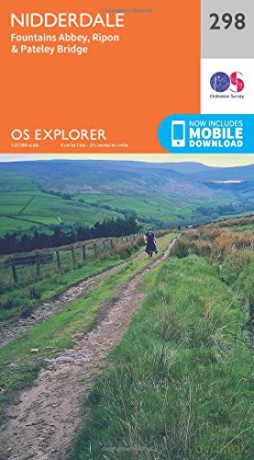 Nidderdale OS Explorer Paper Map: 298 - Ordnance Survey [KSIĄŻKA]