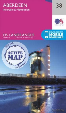 Ordnance Survey Landranger 38 Aberdeen OS Landranger Active - Ordnance Survey [KSIĄŻKA]