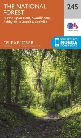 OS Explorer 245 The National Forest OS Explorer OS Explorer Map - Ordnance Survey [KSIĄŻKA]