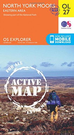 OS Explorer ACTIVE OL27 North York Moors - Eastern area OS Explorer Map Active - Ordnance Survey [KSIĄŻKA]