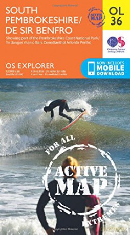 OS Explorer ACTIVE OL36 South Pembrokeshire/De Sir Benfro OS Explorer Map Active - Ordnance Survey [KSIĄŻKA]
