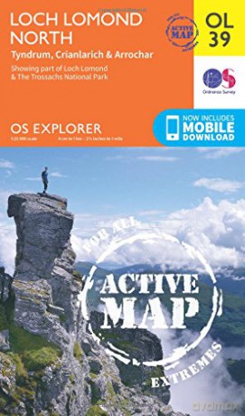 OS Explorer ACTIVE OL39 Loch Lomond North OS Explorer Map Active - Ordnance Survey [KSIĄŻKA]