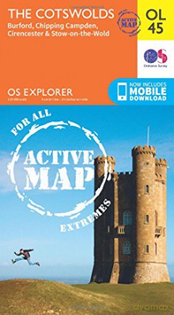 OS Explorer ACTIVE OL45 The Cotswolds OS Explorer Map Active - Ordnance Survey [KSIĄŻKA]