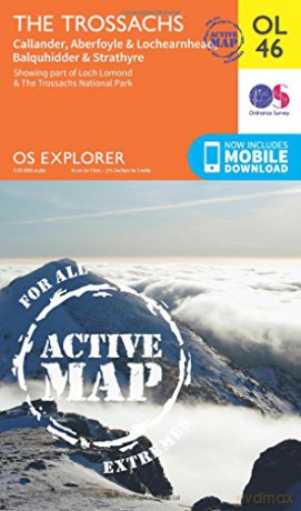 OS Explorer ACTIVE OL46 The Trossachs OS Explorer Map Active - Ordnance Survey [KSIĄŻKA]