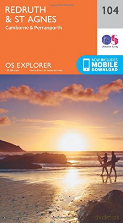 OS Explorer Map 104 Redruth and St Agnes - Ordnance Survey [KSIĄŻKA]