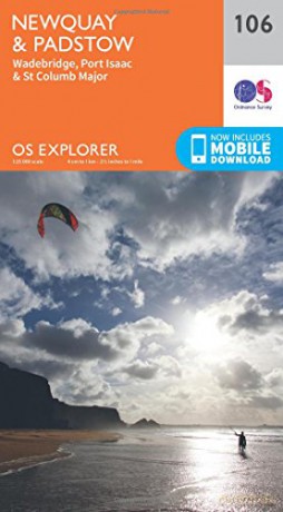 OS Explorer Map 106 Newquay and Padstow - Ordnance Survey [KSIĄŻKA]