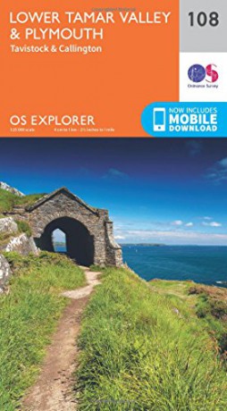 OS Explorer Map 108 Lower Tamar Valley and Plymouth - Ordnance Survey [KSIĄŻKA]