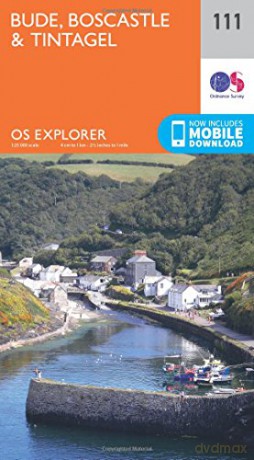 OS Explorer Map 111 Bude, Boscastle and Tintagel - Ordnance Survey [KSIĄŻKA]