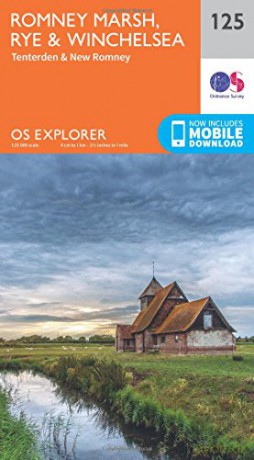 OS Explorer Map 125 Romney Marsh, Rye and Winchelsea - Ordnance Survey [KSIĄŻKA]