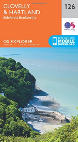 OS Explorer Map 126 Clovelly and Hartland - Ordnance Survey [KSIĄŻKA]