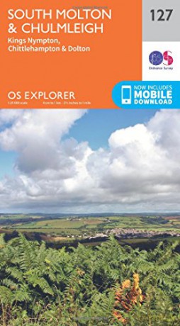 OS Explorer Map 127 South Molton and Chulmleigh - Ordnance Survey [KSIĄŻKA]