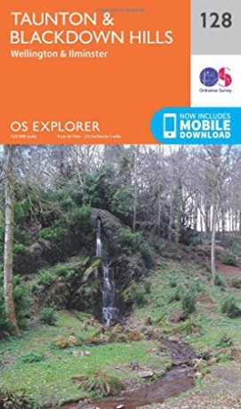 OS Explorer Map 128 Taunton and Blackdown Hills - Ordnance Survey [KSIĄŻKA]
