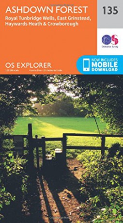 OS Explorer Map 135 Ashdown Forest - Ordnance Survey [KSIĄŻKA]