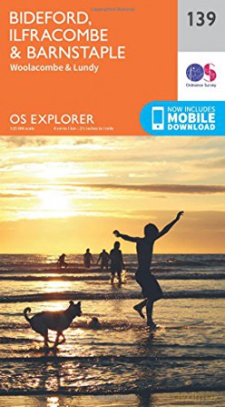 OS Explorer Map 139 Bideford, Ilfracombe and Barnstaple - Ordnance Survey [KSIĄŻKA]