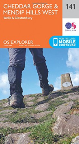 OS Explorer Map 141 Cheddar Gorge and Mendip Hills West - Ordnance Survey [KSIĄŻKA]