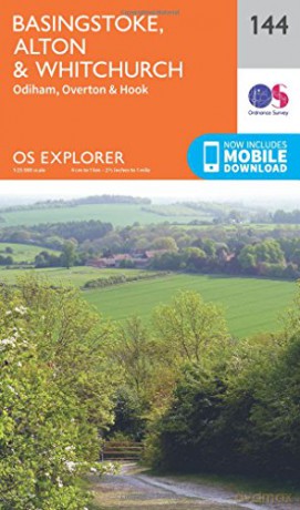 OS Explorer Map 144 Basingstoke, Alton and Whitchurch - Ordnance Survey [KSIĄŻKA]