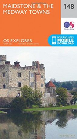 OS Explorer Map 148 Maidstone and the Medway Towns - Ordnance Survey [KSIĄŻKA]