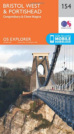 OS Explorer Map 154 Bristol West and Portishead - Ordnance Survey [KSIĄŻKA]