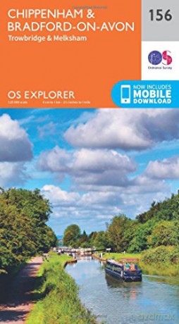 OS Explorer Map 156 Chippenham and Bradford-on-Avon - Ordnance Survey [KSIĄŻKA]