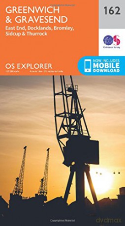 OS Explorer Map 162 Greenwich and Gravesend - Ordnance Survey [KSIĄŻKA]