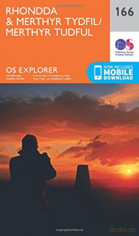 OS Explorer Map 166 Rhondda and Merthyr Tydfil - Ordnance Survey [KSIĄŻKA]