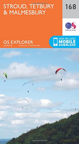 OS Explorer Map 168 Stroud, Tetbury and Malmesbury - Ordnance Survey [KSIĄŻKA]