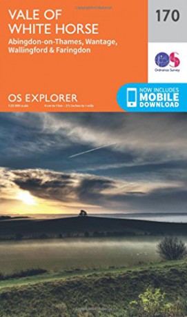 OS Explorer Map 170 Abingdon, Wantage and Vale of White Horse - Ordnance Survey [KSIĄŻKA]