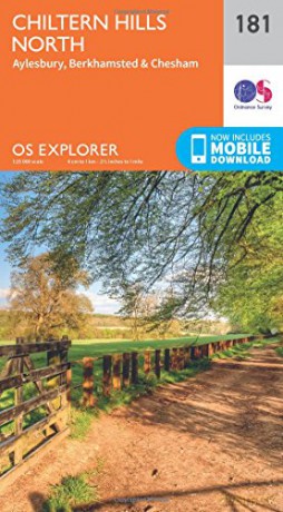 OS Explorer Map 181 Chiltern Hills North - Ordnance Survey [KSIĄŻKA]