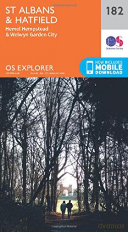 OS Explorer Map 182 St. Albans and Hatfield - Ordnance Survey [KSIĄŻKA]