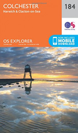 OS Explorer Map 184 Colchester - Ordnance Survey [KSIĄŻKA]