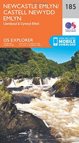 OS Explorer Map 185 Newcastle Emlyn, Llandysul and Cynwyl Elfed - Ordnance Survey [KSIĄŻKA]