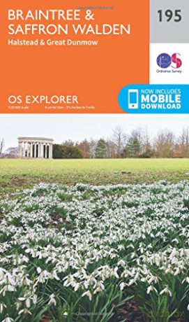 OS Explorer Map 195 Braintree and Saffron Walden - Ordnance Survey [KSIĄŻKA]