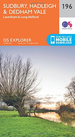 OS Explorer Map 196 Sudbury, Hadleigh and Dedham Vale - Ordnance Survey [KSIĄŻKA]